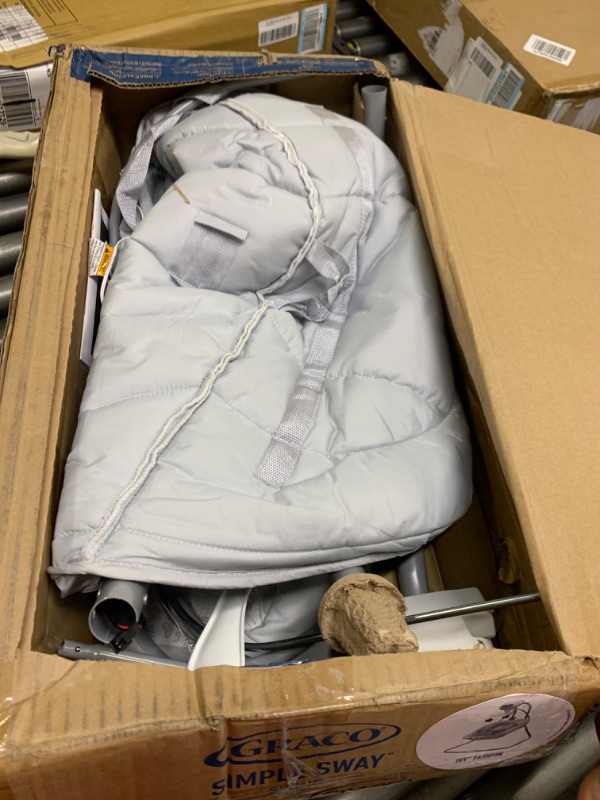 Photo 1 of Graco® Simple Sway™ Swing, Ivy, Box Packaging Damaged, Moderate Use, Scratches and Scuffs Found on Item, Missing Parts, Missing Hardware, Selling for Parts

