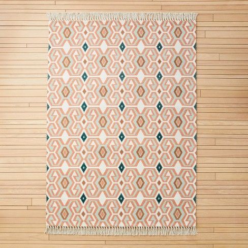 Photo 1 of 7'x10' Tapestry Ogee Medallion Rug Blush - Opalhouse designed with Jungalow
