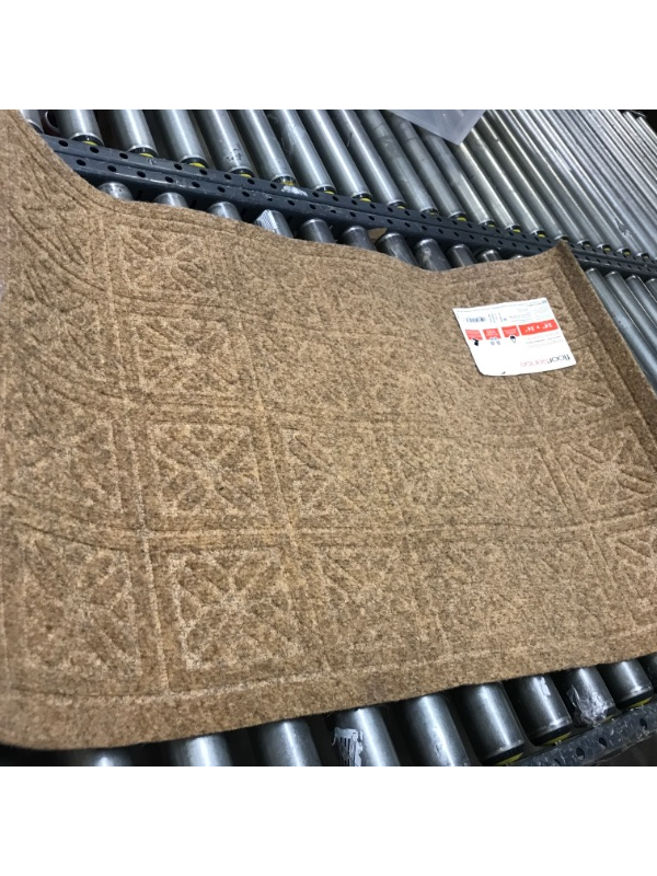 Photo 2 of 2x3ft Geometric Doormat Tan  
