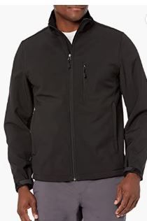 Photo 1 of Amazon Essentials Men's Water-Resistant Softshell Jacket
size - large 