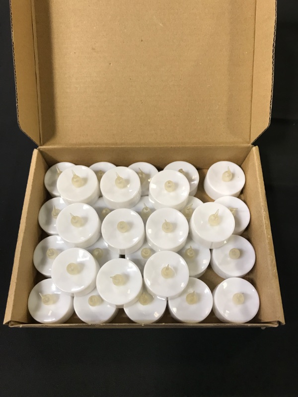 Photo 2 of AMAGIC 30 Pack LED Tea Lights, Lasts 2X Longer, Flameless Tealights Candles with Flickering Warm White Light, Battery Operated Tea Lights Bulk for Mothers Day Gifts, D1.4'' X H1.3''
