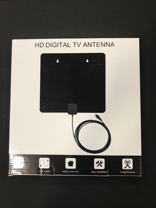 Photo 1 of HD Digital Indoor TV Antenna - Long Range Amplified 180 Miles Reception Support 4K 1080P for Television with Detachable Amplifier Signal Booster 13ft Coax HDTV Antenna Cable/AC Adapter

