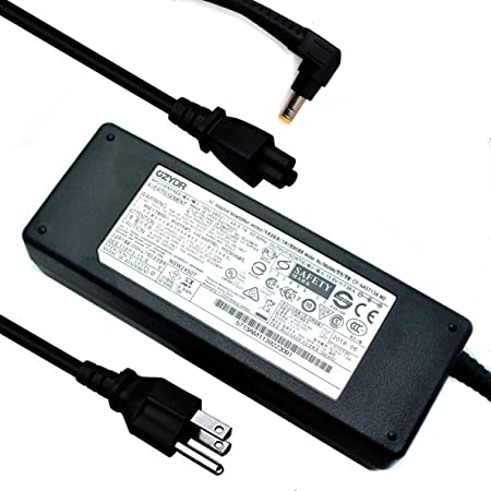 Photo 1 of 15.6V 7.05A 110W CF-AA5713A M2 Power Charger for Panasonic Toughbook CF-31 CF-53 CF-52 CF-19 Laptop AC Adapter with Power Cord
