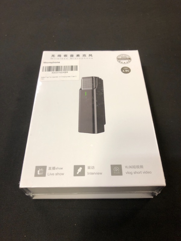 Photo 2 of ReFaLa Plug-Play Upgraded Lavalier Wireless Microphone for Youtubers, Facebook Live Stream,Vloggers, Interview, TikTok, Zoom, Noise Reduction, NO APP/Bluetooth Needed (with Charging case) (Type-C) - sealed 
