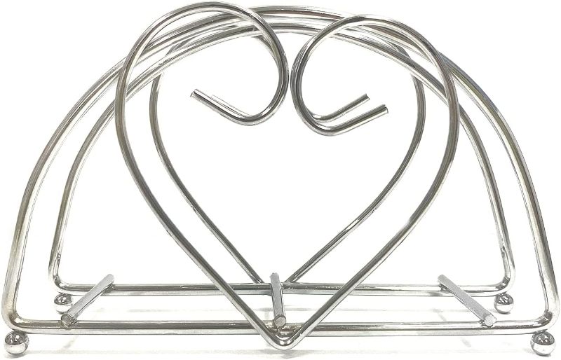 Photo 1 of 2 Pack Paper Napkin Holder, Jumpso Upright Sliver Stainless Steel Napkin Holder for Table, Freestanding Modern Napkin Holders, Napkin Dispenser for Home Decor Kitchen Dining Restaurant Table