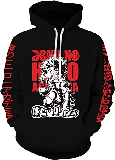 Photo 1 of Anime Hoodie Men's Novelty 3D Fashion Hoodies Hooded Cosplay Sweatshirt Costume Pullover for Men Women SIZE MEDIUM 