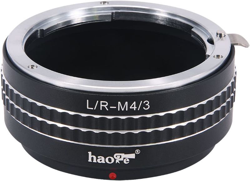 Photo 1 of Haoge Manual Lens Mount Adapter for Leica R LR Lens to Olympus and Panasonic Micro Four Thirds MFT M4/3 M43 Mount Camera