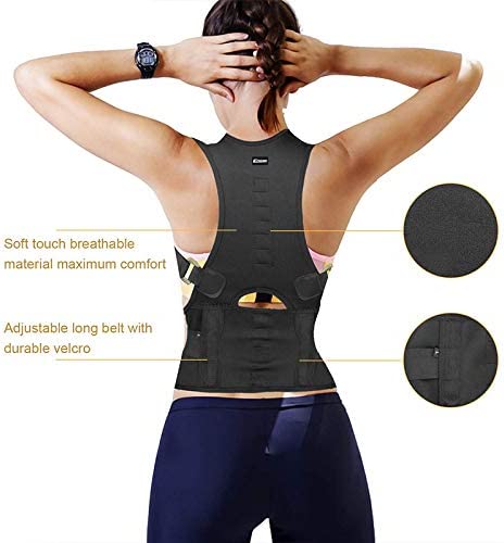 Photo 2 of Back Brace Posture Corrector for Men - Posture Corrector for Women - Upper Back Posture Corrector Providing Lumbar Support - Adjustable Back Brace Back Straightener for Clavicle Support 2 COUNT 