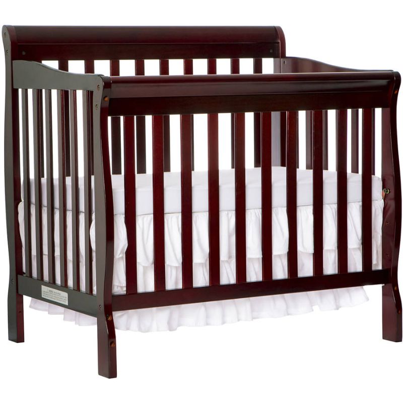 Photo 1 of Dream On Me Aden 4-in-1 Convertible Mini Crib in Espresso, Greenguard Gold Certified
MINOR DAMAGE ON BOARD 