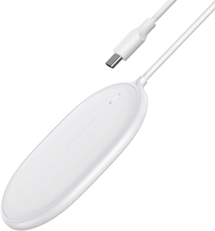 Photo 1 of Baseus Magnetic Wireless Charger, 15W Fast Charging Pad Compatible with MagSafe Wireless Charger for iPhone 13/13 Mini/13Pro/13Pro max/iPhone 12/12 Mini/12Pro max (White)
