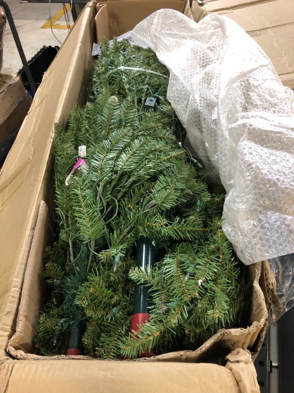 Photo 2 of 7.5ft Pre-Lit Dunhill Fir Hinged Full Artificial Christmas Tree Clear Lights - National Tree Company

