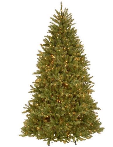 Photo 1 of 7.5ft Pre-Lit Dunhill Fir Hinged Full Artificial Christmas Tree Clear Lights - National Tree Company

