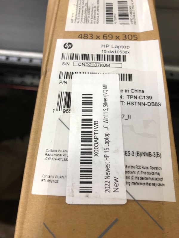 Photo 7 of 2022 Newest HP 15 Laptop Computer, 15.6" HD Display, Intel Celeron Quad-Core N4120(up to 2.6Ghz), 16GB DDR4 RAM, 1TB SSD, HDMI, RJ45, Wi-Fi, Bluetooth, Webcam, USB Type-C, Win11 S, Silver+JVQ MP
