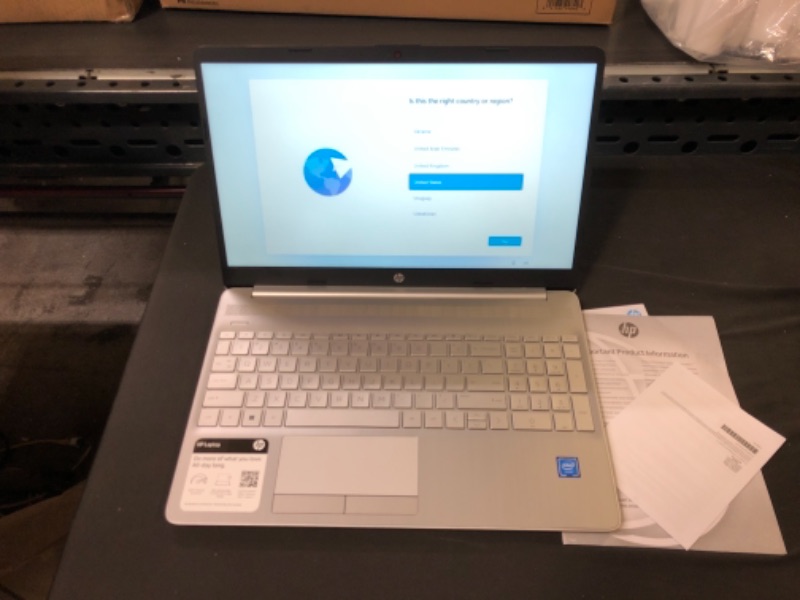 Photo 1 of 2022 Newest HP 15 Laptop Computer, 15.6" HD Display, Intel Celeron Quad-Core N4120(up to 2.6Ghz), 16GB DDR4 RAM, 1TB SSD, HDMI, RJ45, Wi-Fi, Bluetooth, Webcam, USB Type-C, Win11 S, Silver+JVQ MP - open box for pics 
