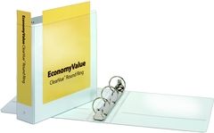 Photo 1 of 90641 EconomyValue ClearVue Round Ring Binder, 2 in , W O Packaging, White
12 pcs - item is bent from packaging 