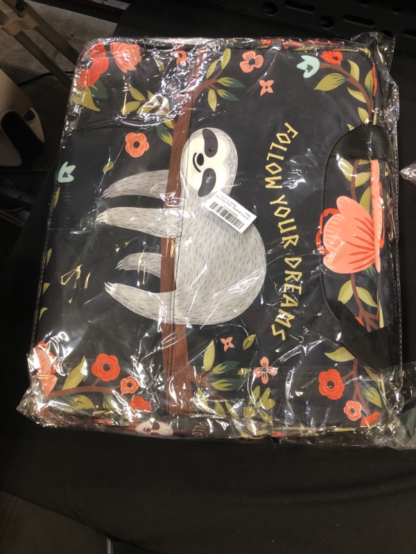 Photo 1 of Laptop Bag Case 13 14 15.6 inch Flower Sloth Briefcase Bag
