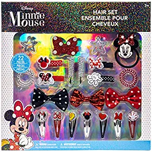 Photo 1 of Disney Minnie Mouse - Townley Girl Hair Accessories Kit|Gift Set for Kids Girls|Ages 3+ (22 Pcs) Including Hair Bow, Coils, Hair Clips, Hair Pins and More, for Parties, Sleepovers & Makeovers
