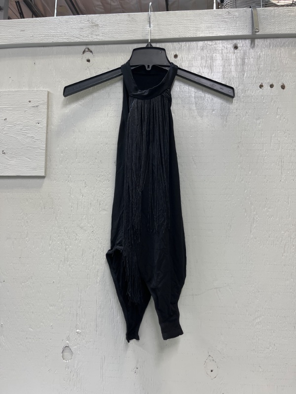 Photo 1 of BLACK FRINGE WOMENS BODYSUIT (XL)