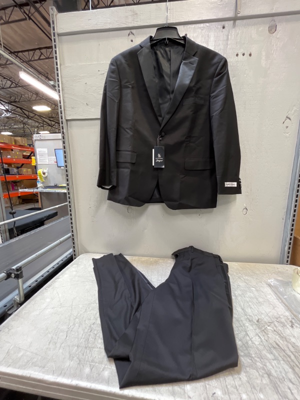 Photo 2 of Adam Baker Men's Classic and Slim Fit Two-Piece Formal Tuxedo Suit - Available in Many Sizes and Colors 44S/38W