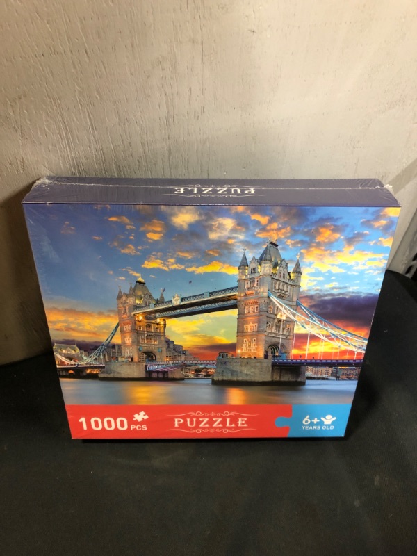 Photo 2 of Garlictoys Jigsaw Puzzles 1000 Pieces for Adults Tower Bridge para adultos Challenging Magical Youth Friends Family Fun Game Toy Gift
