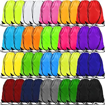 Photo 1 of 20 Pieces Drawstring Backpack Bags Bulk Gym Cinch Bags Multi-Color String Bags Portable Cinch Tote Sacks Sport Storage Bag for School Travel Gym Yoga Outdoor Sports, 20 Colors
