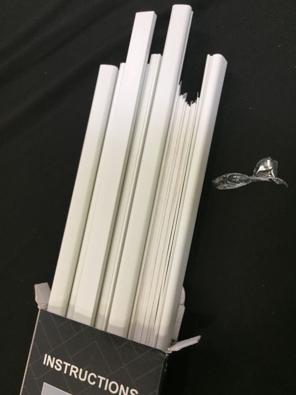 Photo 1 of Cord Cover Wall, 142in One-Cord Channel Cord Hider Wall, Mini Size Wire Covers for Cords, Paintable Cable Concealer to Hide Speaker Wire, Ethernet Cable, 9X L15.7in W0.48in H0.3in, CC05 White
