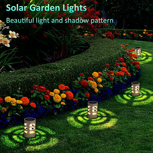 Photo 2 of 4 Pack,Solar Garden Lights Outdoor Waterproof LED, Solar Rock Lights, Solar Yard Lights,Patio Decorative Light,Landscape Path Lights,Walkway Solar Lights for Pathway Grassland Backyard Driveway
