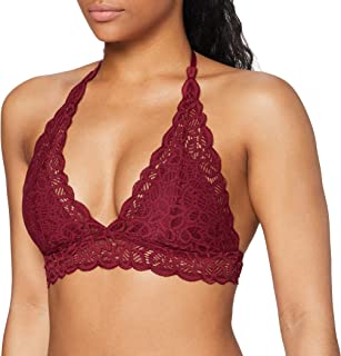 Photo 1 of Amazon Brand - Iris and Lilly Women's Crochet Lace Triangle Bralet US Large womens 