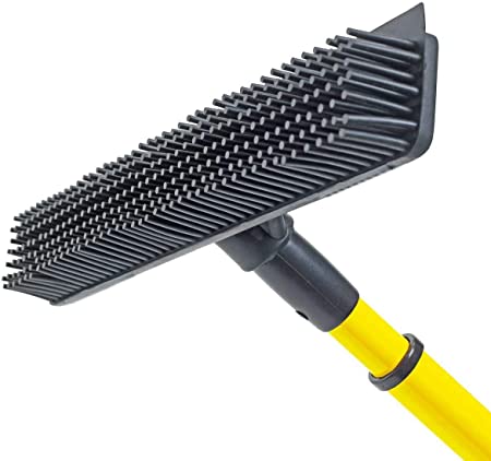 Photo 1 of ALL IN ONE! Rubber Broom - Heavy Duty Floor Squeegees, Sweeps & Scrubs w/Telescoping handle
