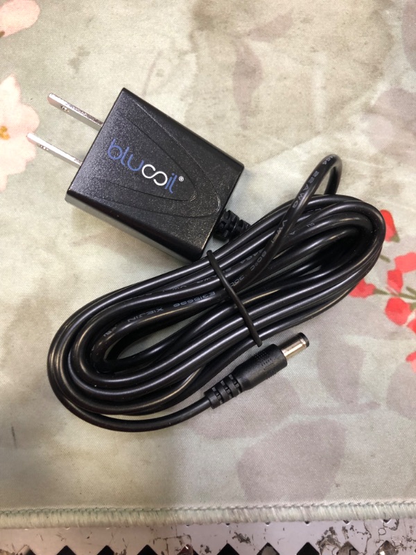 Photo 2 of Blucoil 9V 670mA Power Supply with Slim US Plug AC Adapter Center Negative - Compatible with BOSS