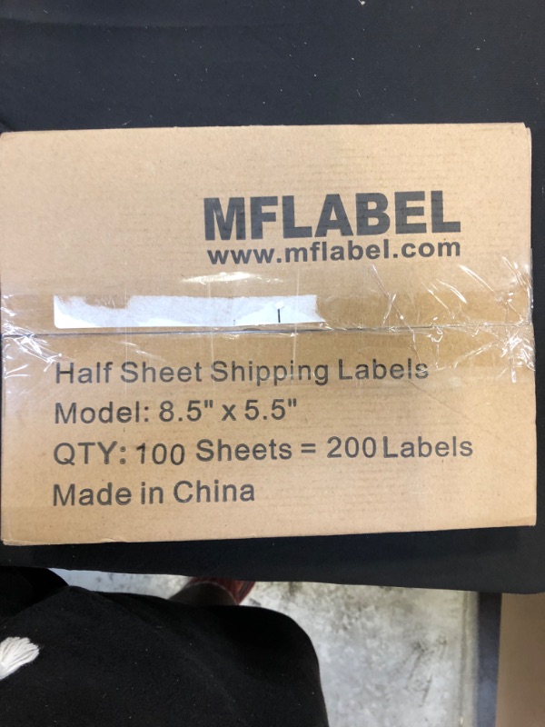 Photo 4 of MFLABEL Half Sheet Self Adhesive Shipping Labels for Laser and Inkjet Printers