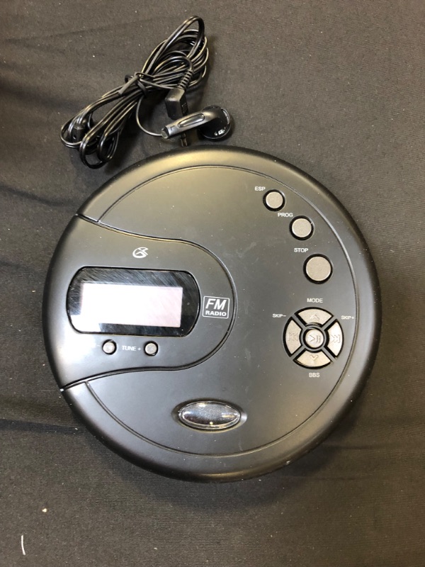 Photo 2 of GPX PC332B Portable CD Player with Anti-Skip Protection