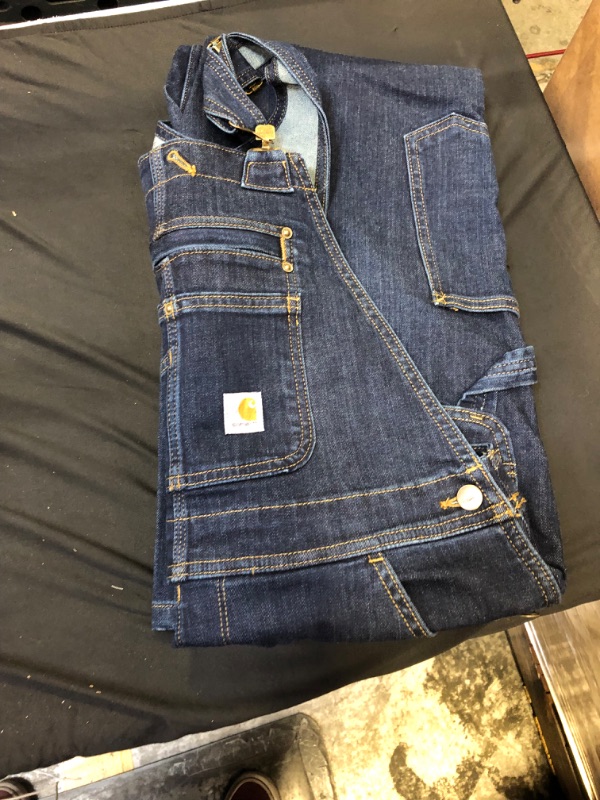 Photo 1 of Carhartt Women's Denim Double Front Bib Overalls  -- Size Small --