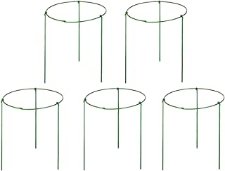 Photo 1 of 5 Pack Garden Plant Support Rings for Potted Plant, 7.8" Wide x 11" High, 3 Legs
