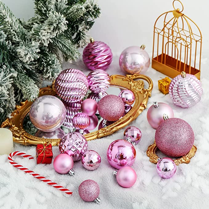 Photo 1 of XmasExp 20ct Christmas Balls Ornaments - Shatterproof Large Hanging Ball Decorative Xmas Balls for Holiday Wedding Party Xmas Tree Decoration(3.15"/80mm