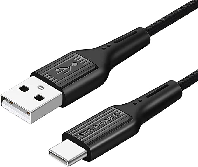 Photo 1 of SHULIANCABLE USB Type C Cable, USB C 2.0 Fast Charge Cable, for Samsung, MacBook, Sony, LG, HTC 10 and More(6.6Ft/2Meter, Black)