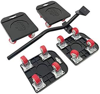 Photo 1 of [Upgraded] Heavy Furniture Lifter & 4 Pcs Furniture Slides Kit, Mover Tool Set, Rubber Appliance Roller Suitable for Wood Floors Sofas/Bed [Max Load Capacity:1320lbs/600kg] (Black)
