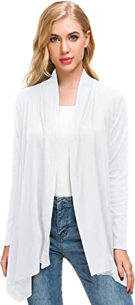 Photo 1 of Afibi Women Open Front Lightweight Long Sleeve Soft Drape Cardigan. 2XL
