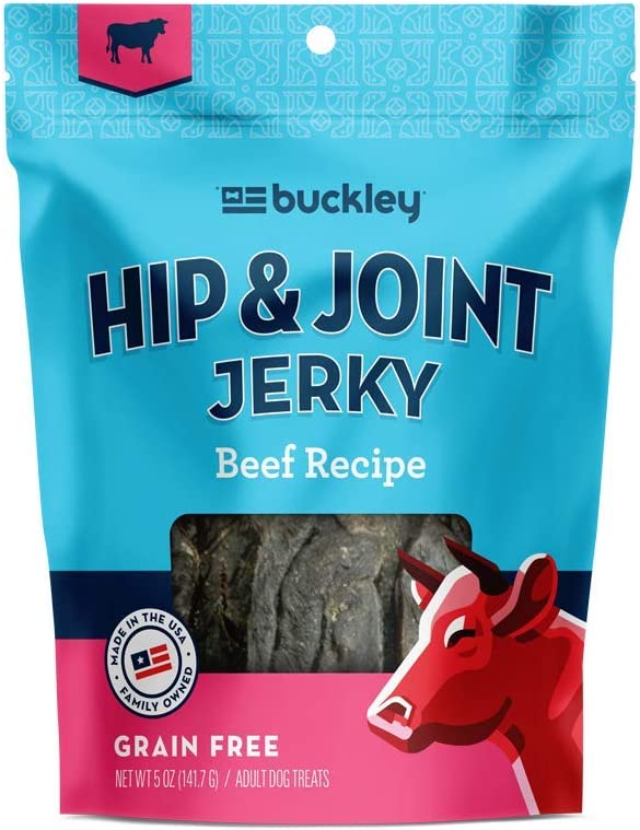 Photo 1 of Buckley Dog 5 oz Jerky Treats - All-Natural Glucosomine, Whole Food Nutrition - Skin + Coat, Hip and Joint Support - Salmon, Beef and Chicken - BEST BY 10/01/022 -
