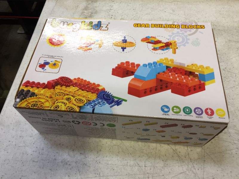 Photo 2 of burgkidz Construction Building Toy Set: Science Learning Blocks Toys, Build Tools Vehicles Machines & Models; STEM Educational Kit for Boys & Girls 3 4 5 6 + Year Old