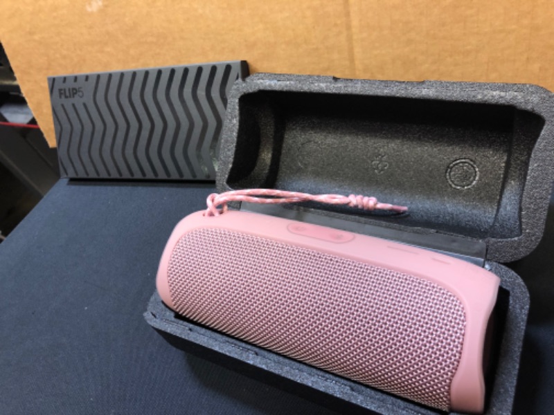 Photo 5 of JBL FLIP 5, Waterproof Portable Bluetooth Speaker, Pink
