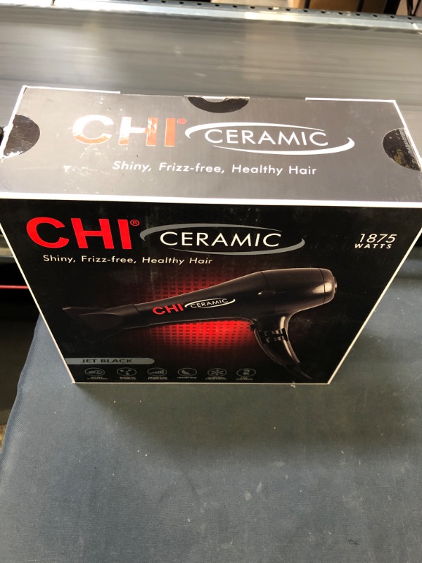 Photo 2 of CHI Ceramic Hair Dryer in Black (brand new, factory sealed)