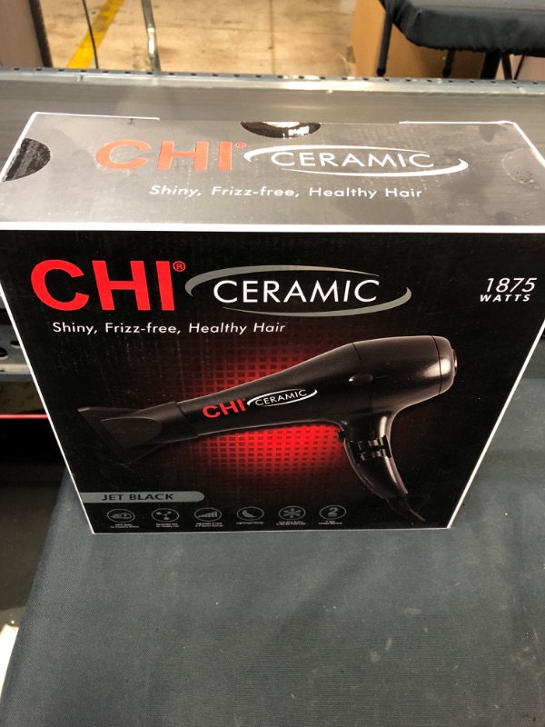 Photo 2 of CHI Ceramic Hair Dryer in Black ---- FACTORY SEALED BRAND NEW