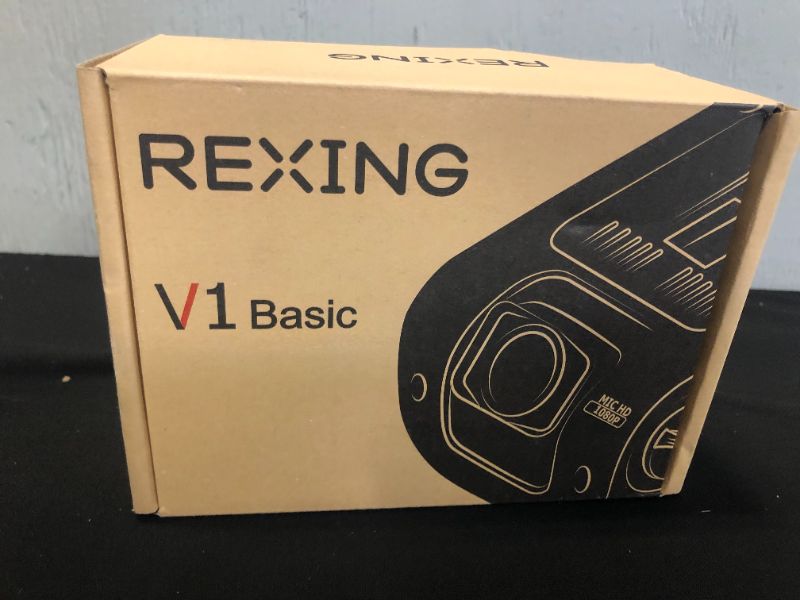 Photo 1 of Rexing V1 Basic Dash Cam 1080P FHD DVR Car Driving Recorder, 2.4" LCD Screen---new factory sealed 
