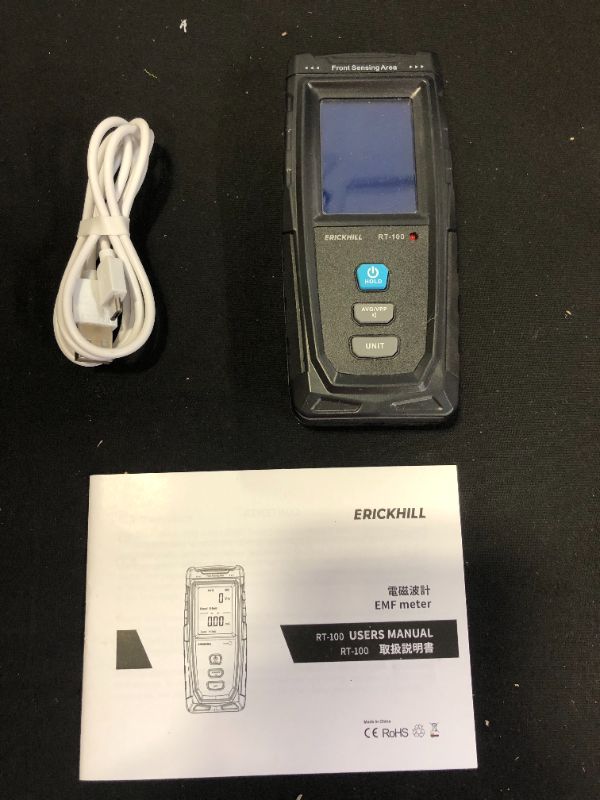 Photo 3 of ERICKHILL EMF Meter, Rechargeable Digital Electromagnetic Field Radiation Detector Hand-held Digital LCD EMF Detector, Great Tester for Home EMF Inspections, Office, Outdoor and Ghost Hunting