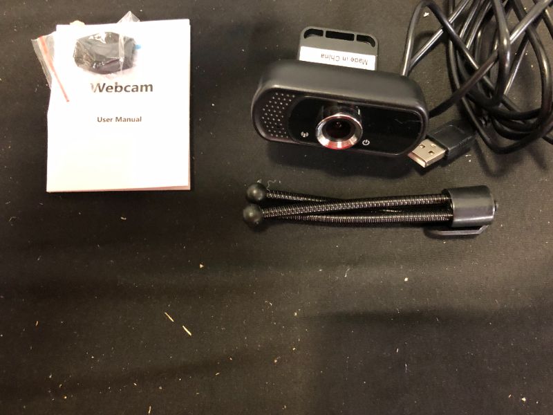 Photo 2 of 1080P Webcam,Live Streaming Web Camera with Stereo Microphone, Desktop or Laptop USB Webcam with 110 Degree View Angle, HD N5 Webcam for Video Calling, Recording, Conferencing, Streaming, Gaming