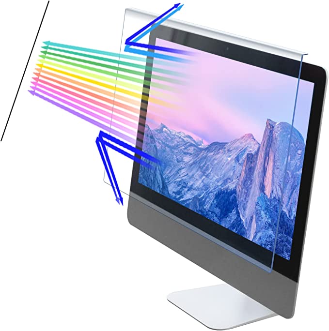 Photo 1 of SONGLIAN Eye Protection Filter Film for 23-24 inch Monitor, Computer Anti Blue Light Blocking Screen Protector Panel Anti-UV for 16:9 Monitor, Paste-Free Hanging Desktop PC Monitor Protector