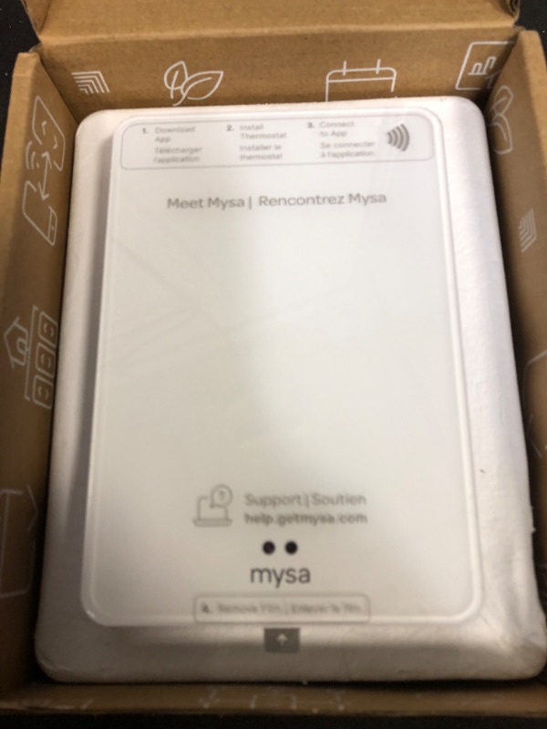 Photo 3 of Mysa Smart Thermostat for Electric Baseboard Heaters and in-Wall Heaters V2 | Connects with Smart Devices, Control Remotely, Pairs with WiFi or NFC, Easy Connection & Setup, Energy Saving
