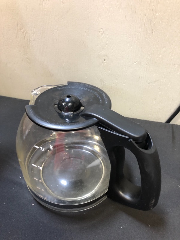 Photo 2 of Cestlaive 12-Cup Replacement Coffee Carafe Compatible with Mr. Coffee Coffee maker Pot, Replace Part# PLD12 PLD12-RB Series, Black Handle

