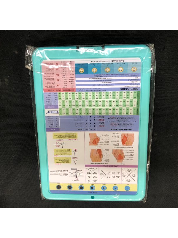 Photo 1 of Nursing Clipboard with Storage and Medical Cheat Sheet Best for Nurses, Doctors, Medical Students in Medical School or Hospital (Mint)
